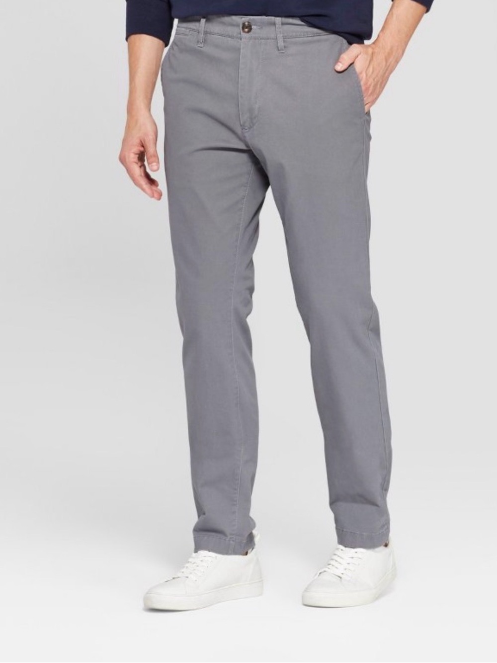 Goodfellow & Co Men's Every Wear Slim Gray Straight Chino Pants 29x30